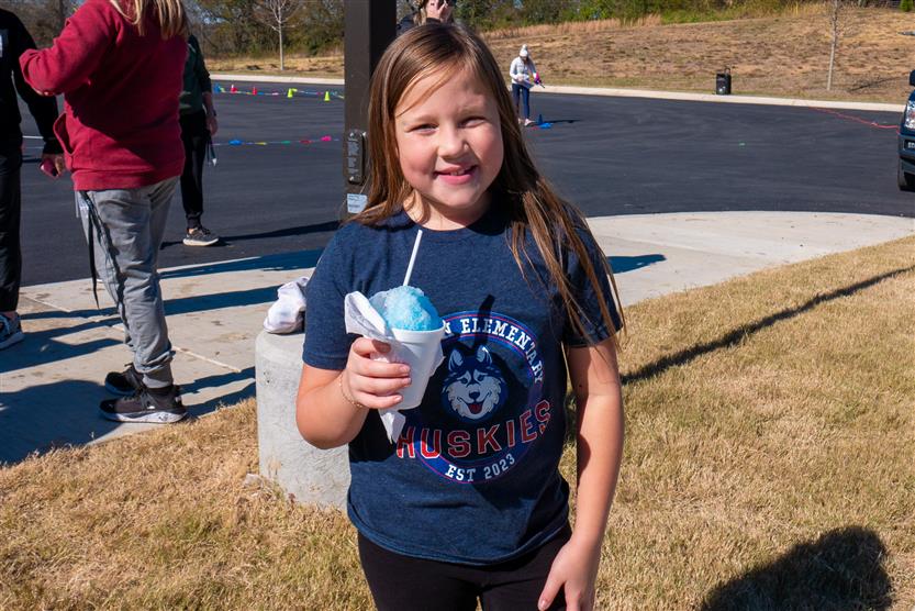Students participate in a fun run